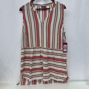 Vince Camuto Womens Sleeveless Striped Tank Top NWT